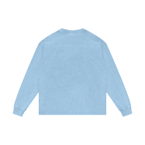 Accepts All Cookies | Acid Wash Oversize Long Sleeve T-Shirt