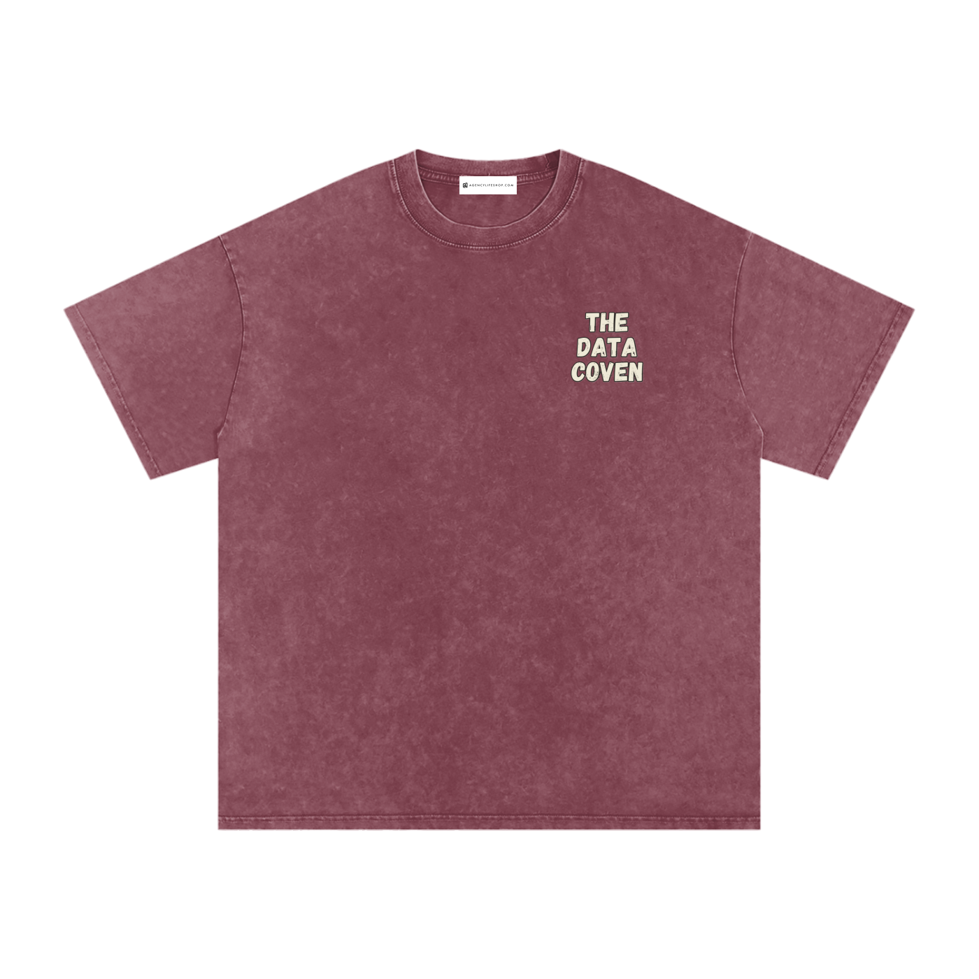 The Data Coven | Snow Washed Oversized Cotton T-Shirt