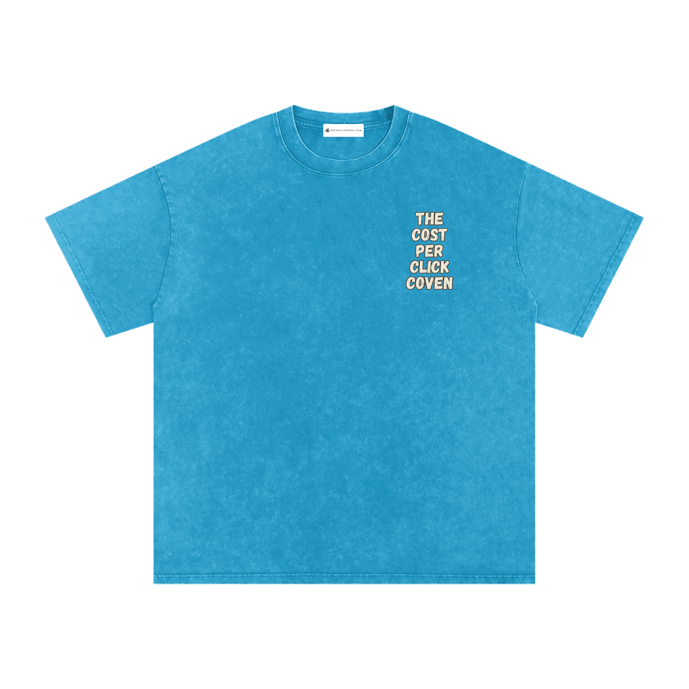 The Cost Per Click Coven | Snow Washed Oversized Cotton T-Shirt