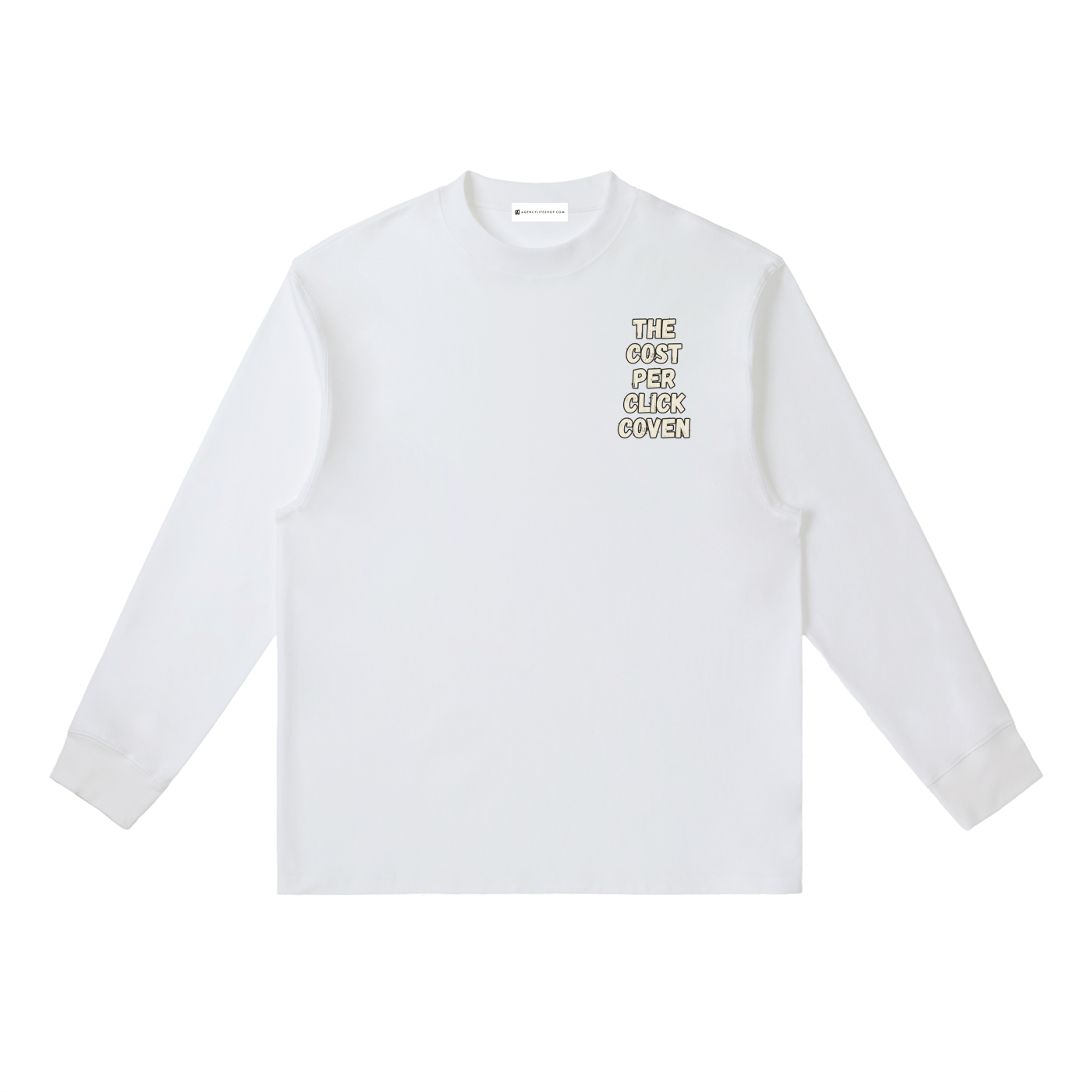 The Cost Per Click Coven | Essential Crewneck Long-Sleeve T-Shirt