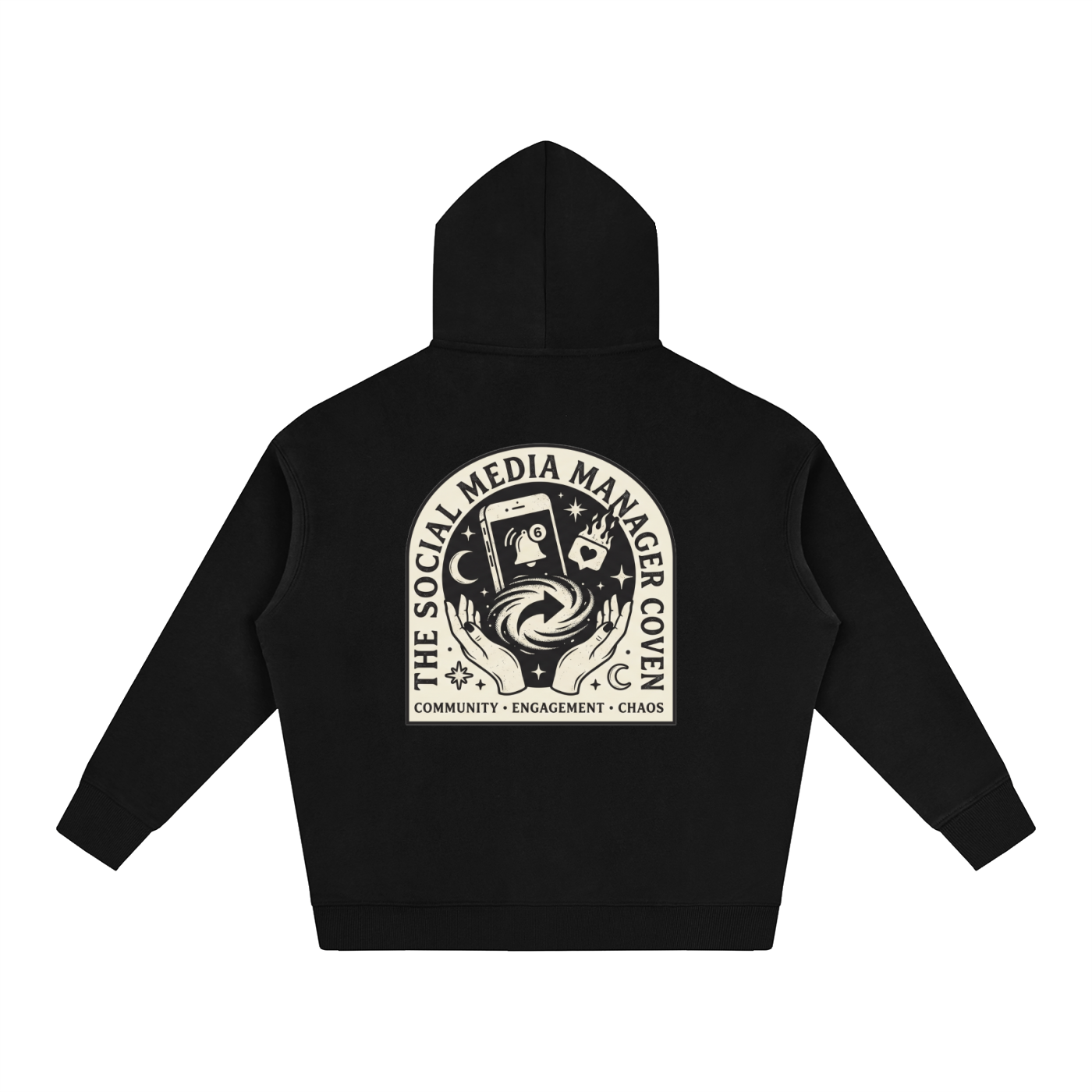 The Social Media Coven | Oversized Fleeced Hoodie