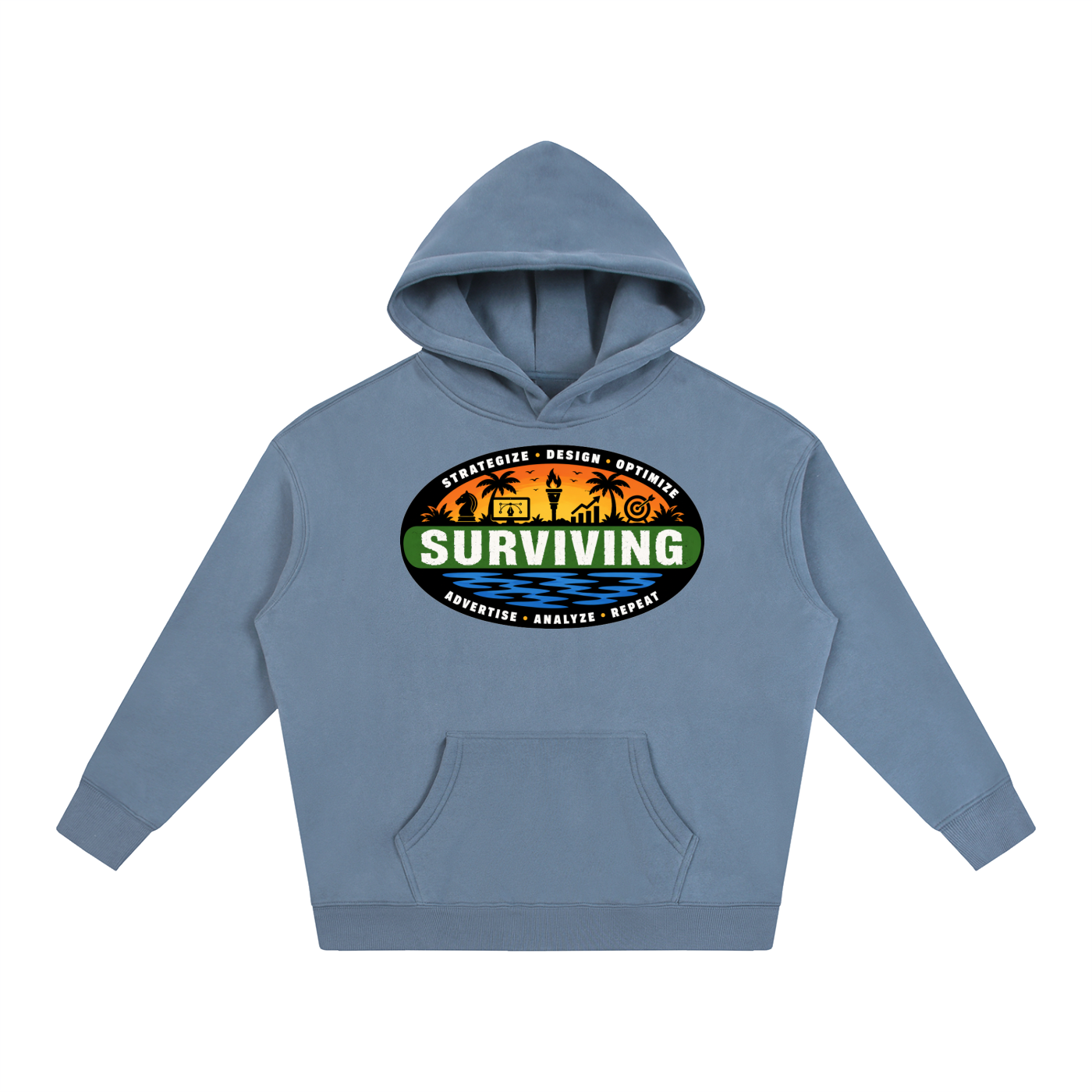Surviving in Marketing | Oversize Fleeced Hoodie