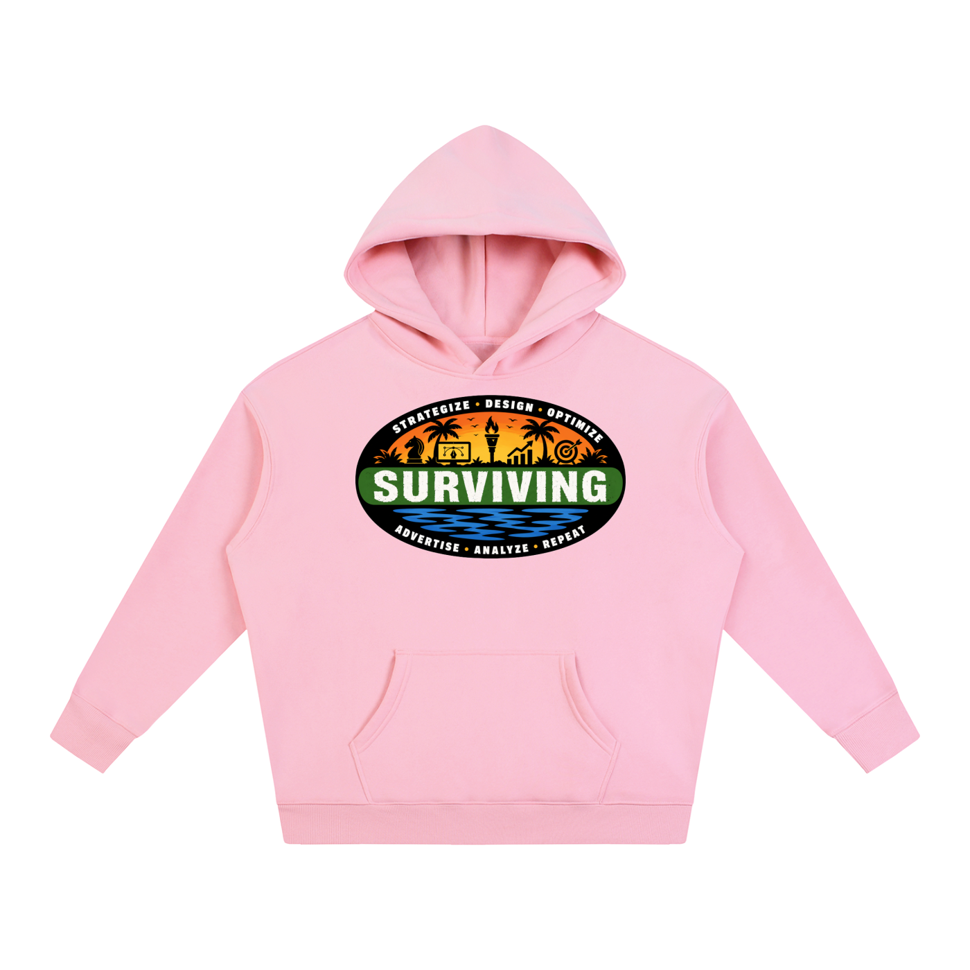 Surviving in Marketing | Oversize Fleeced Hoodie