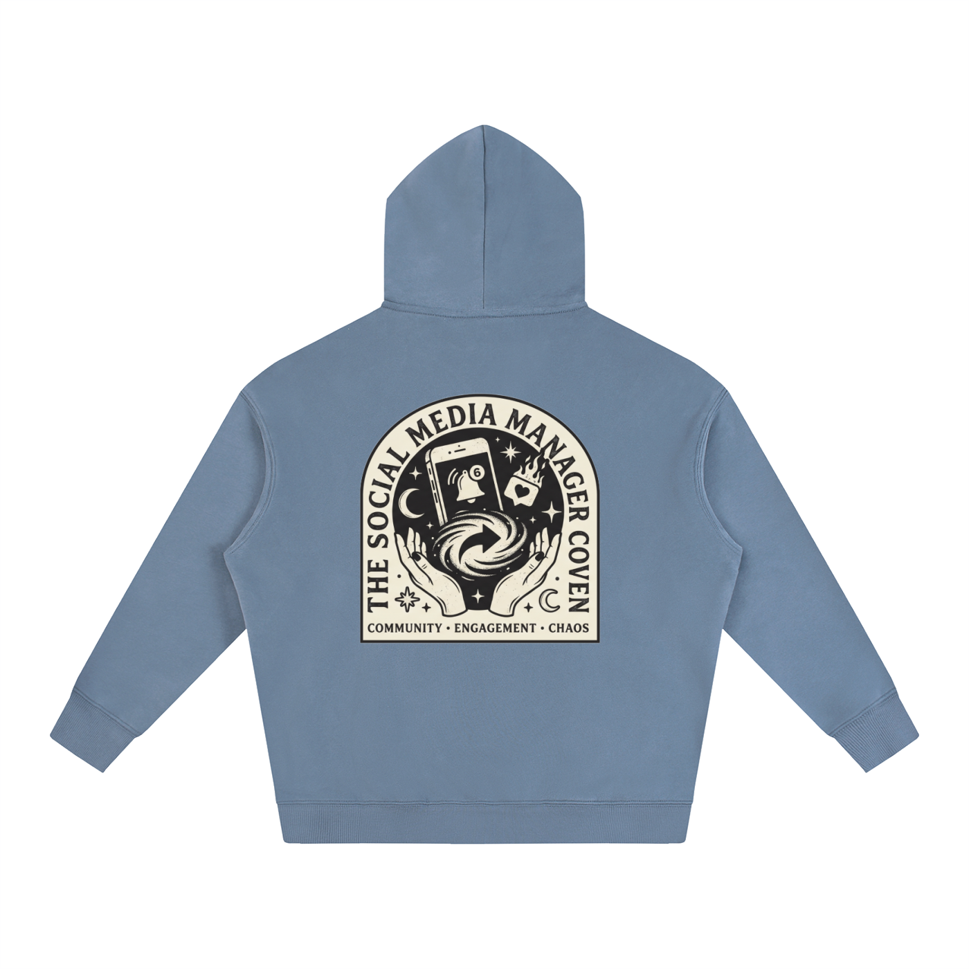 The Social Media Coven | Oversized Fleeced Hoodie