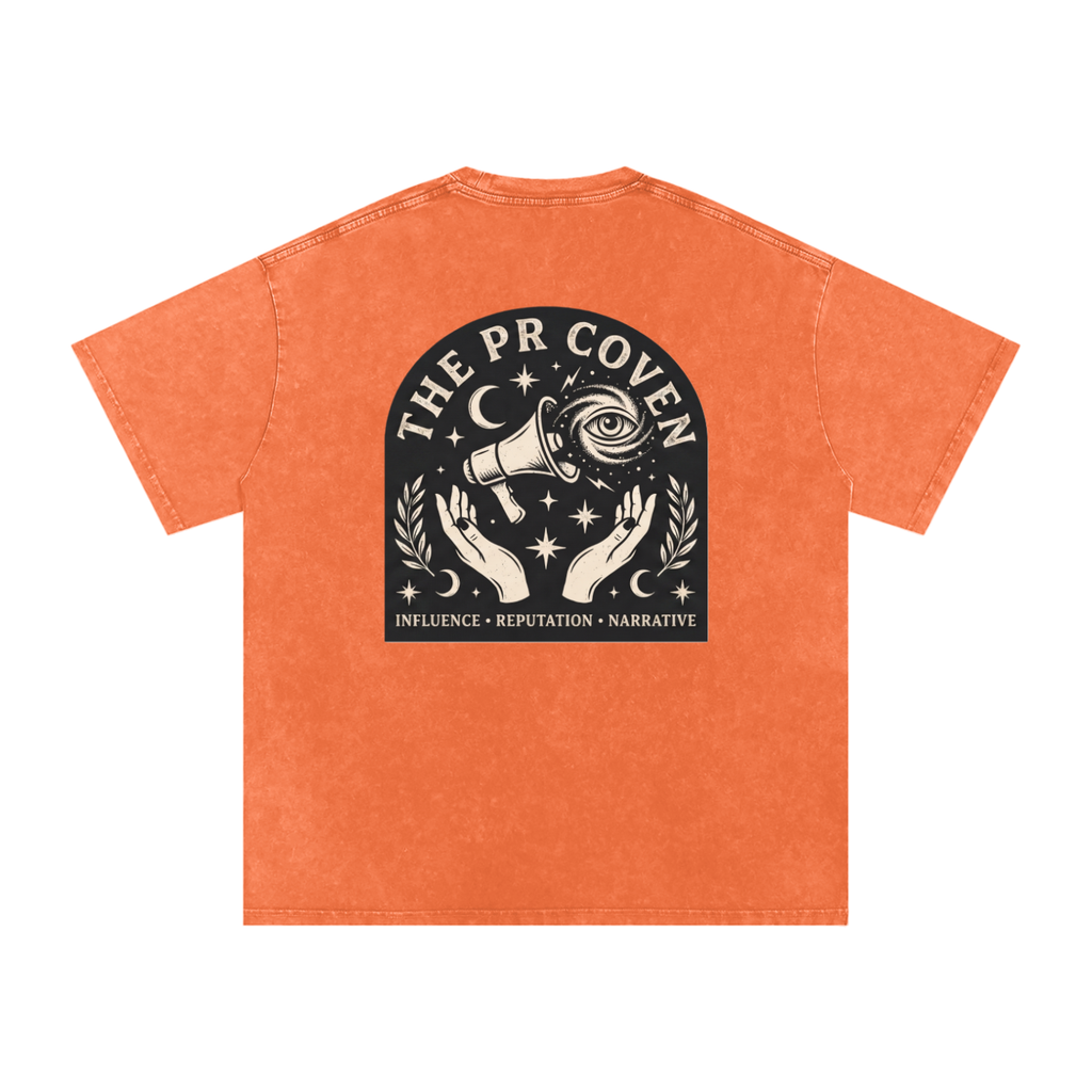The PR Coven | Snow Washed Oversized Cotton T-Shirt