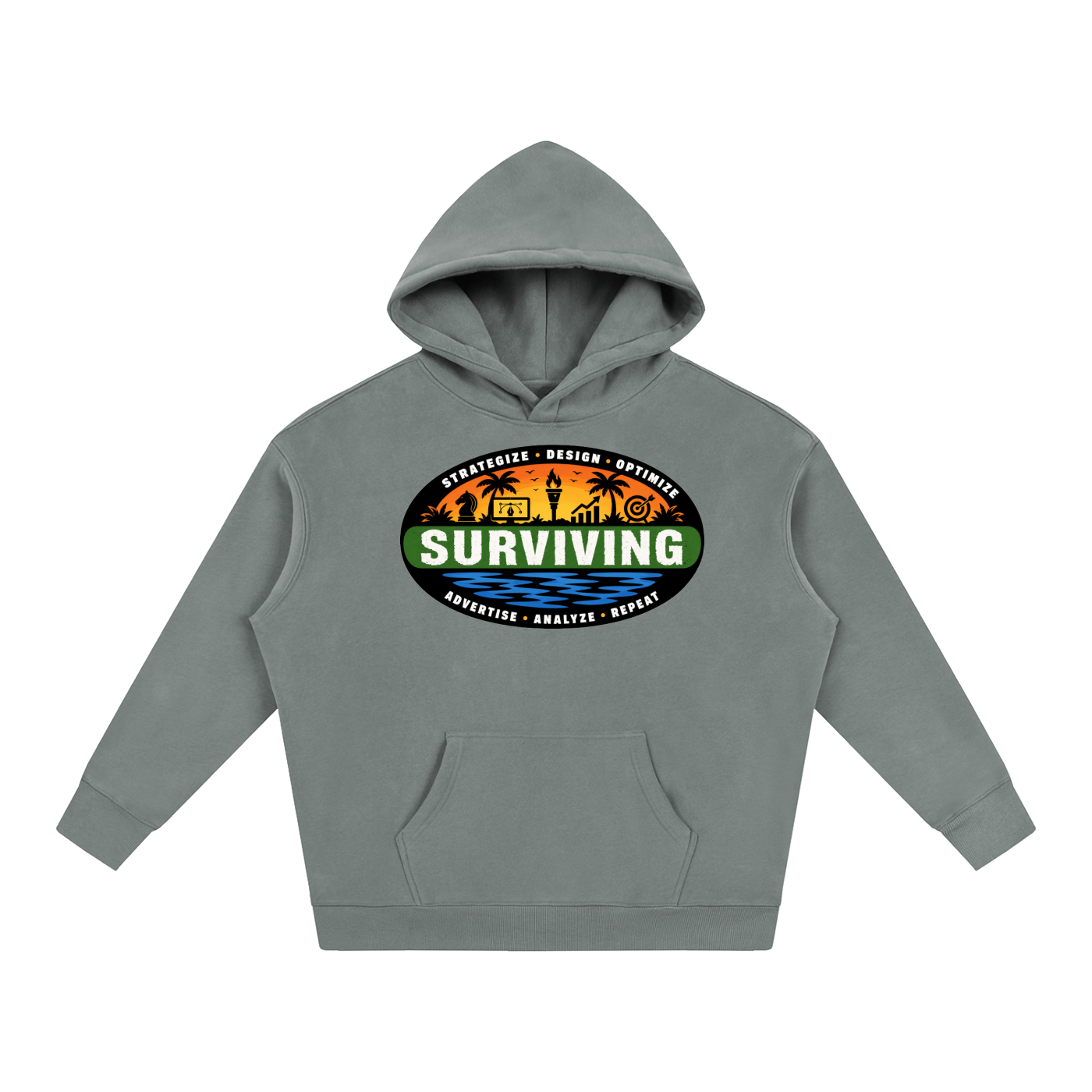 Surviving in Marketing | Oversize Fleeced Hoodie
