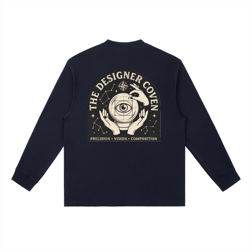 The Designer Coven | Essential Crewneck Long-Sleeve T-Shirt