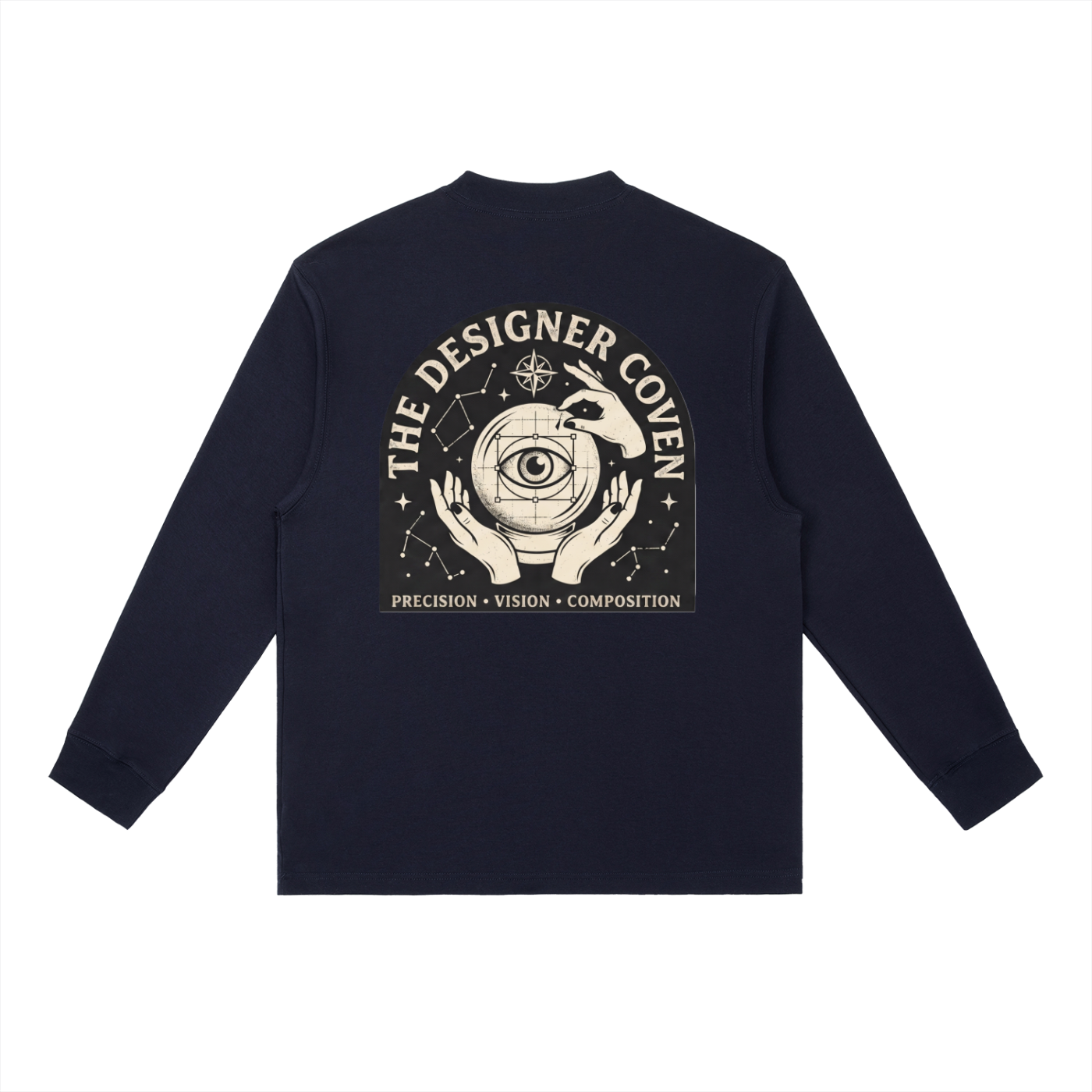The Designer Coven | Essential Crewneck Long-Sleeve T-Shirt