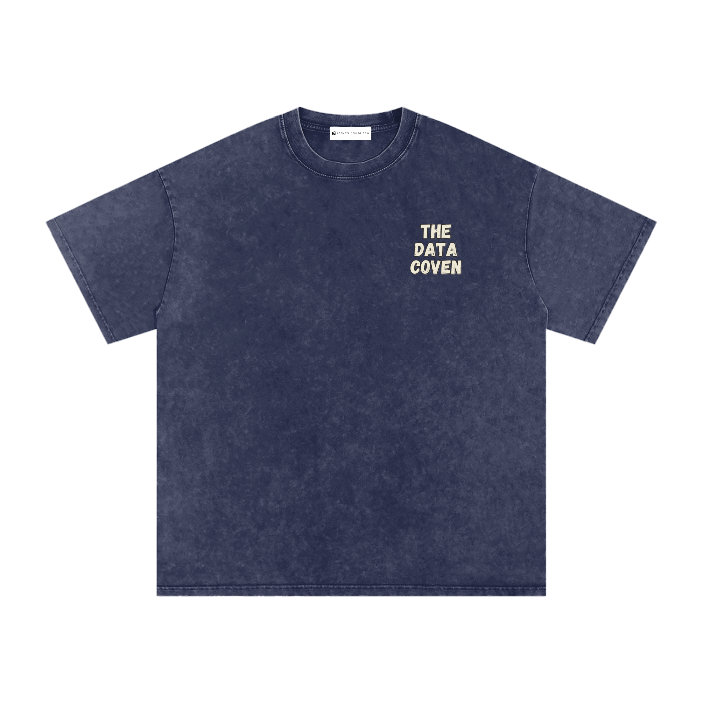 The Data Coven | Snow Washed Oversized Cotton T-Shirt