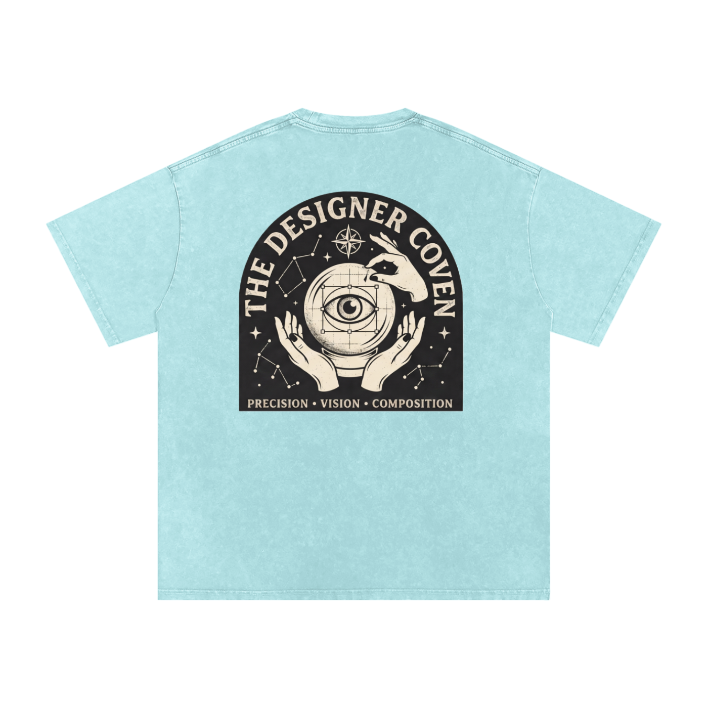 The Designer Coven | Snow Washed Oversized Cotton T-Shirt