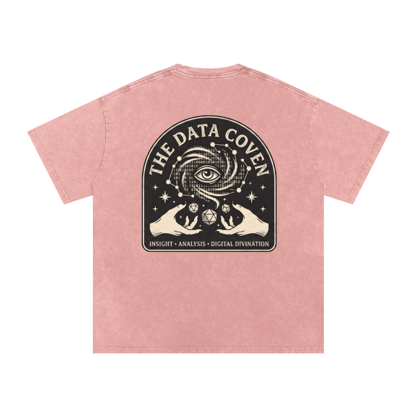 The Data Coven | Snow Washed Oversized Cotton T-Shirt