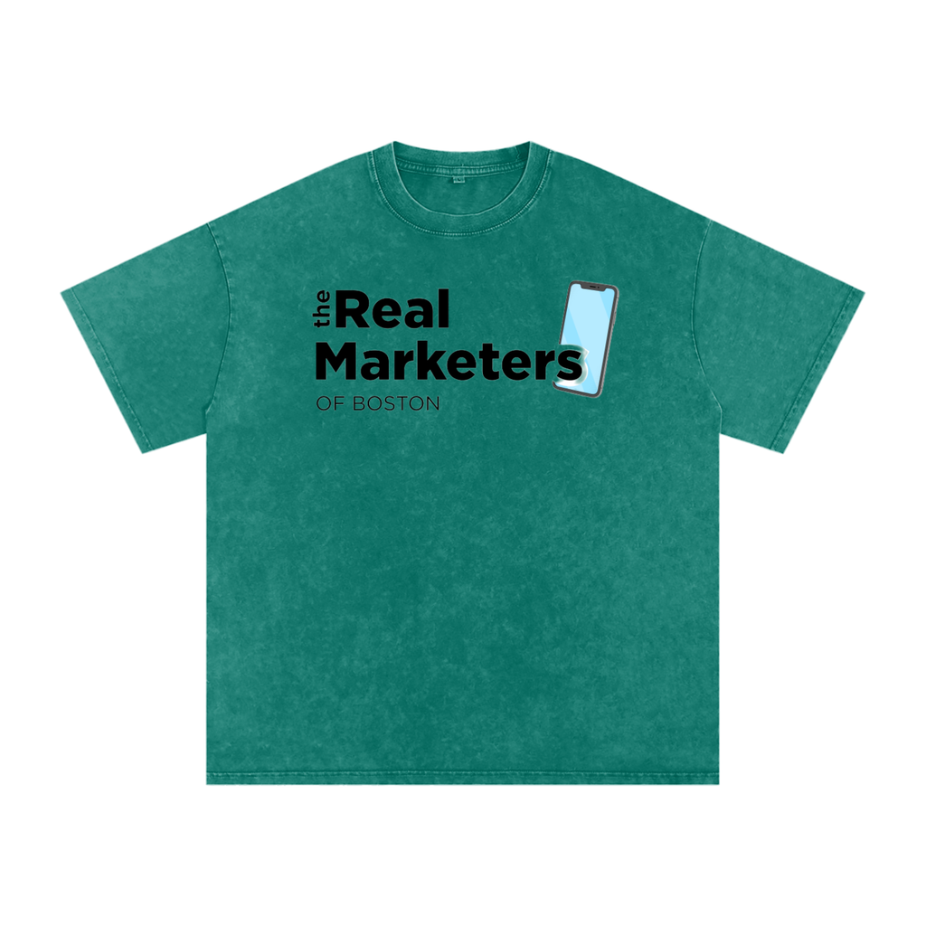 The Real Marketers of Boston | Snow Washed Oversized Cotton T-Shirt