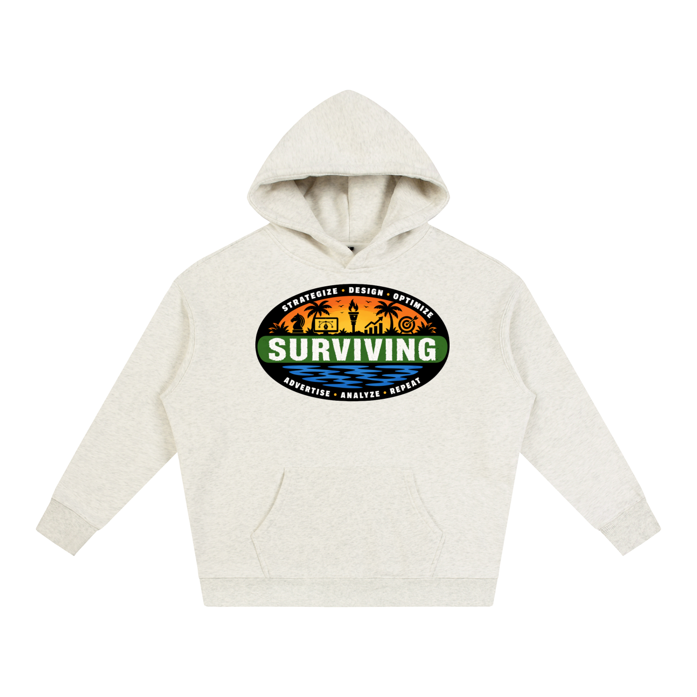 Surviving in Marketing | Oversize Fleeced Hoodie