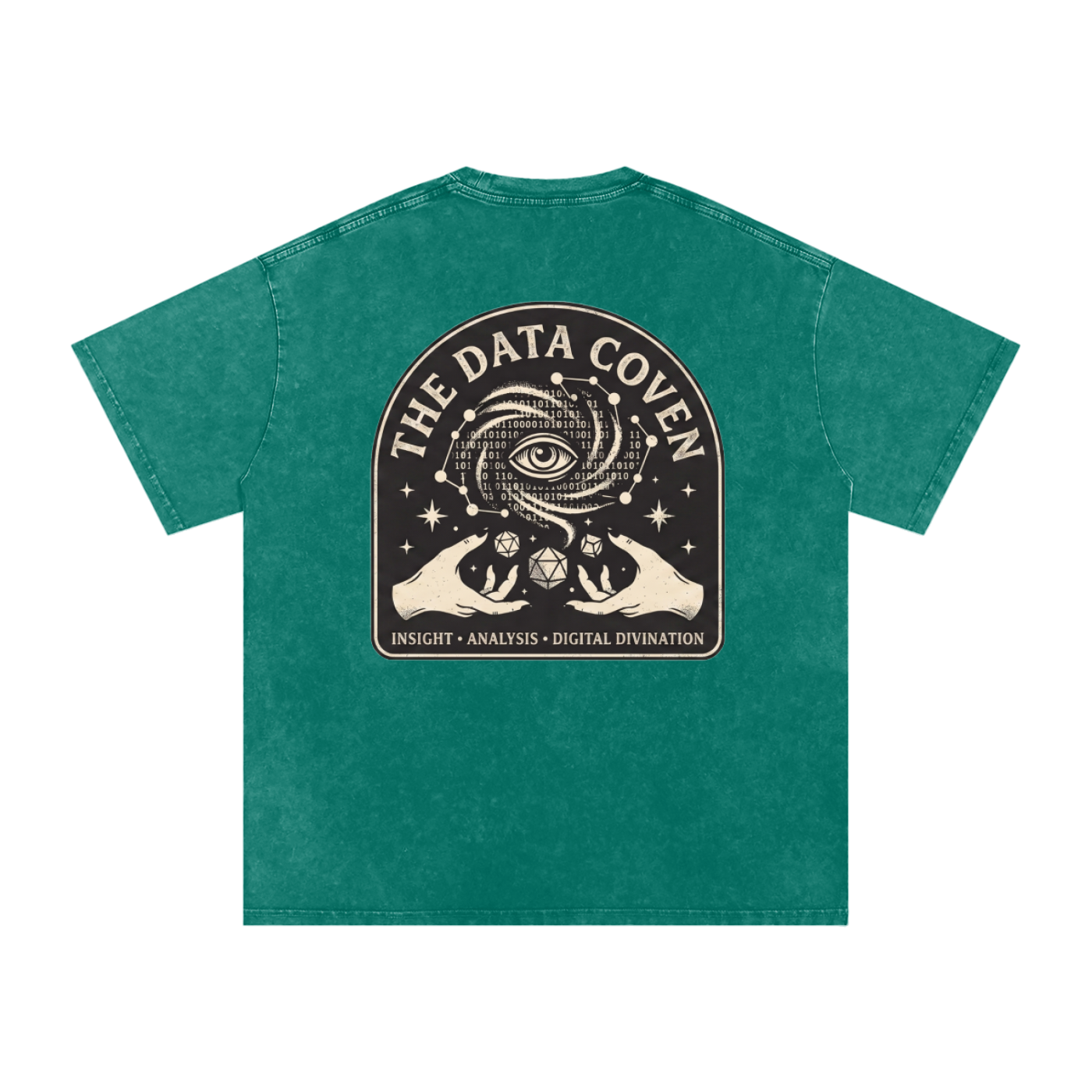 The Data Coven | Snow Washed Oversized Cotton T-Shirt