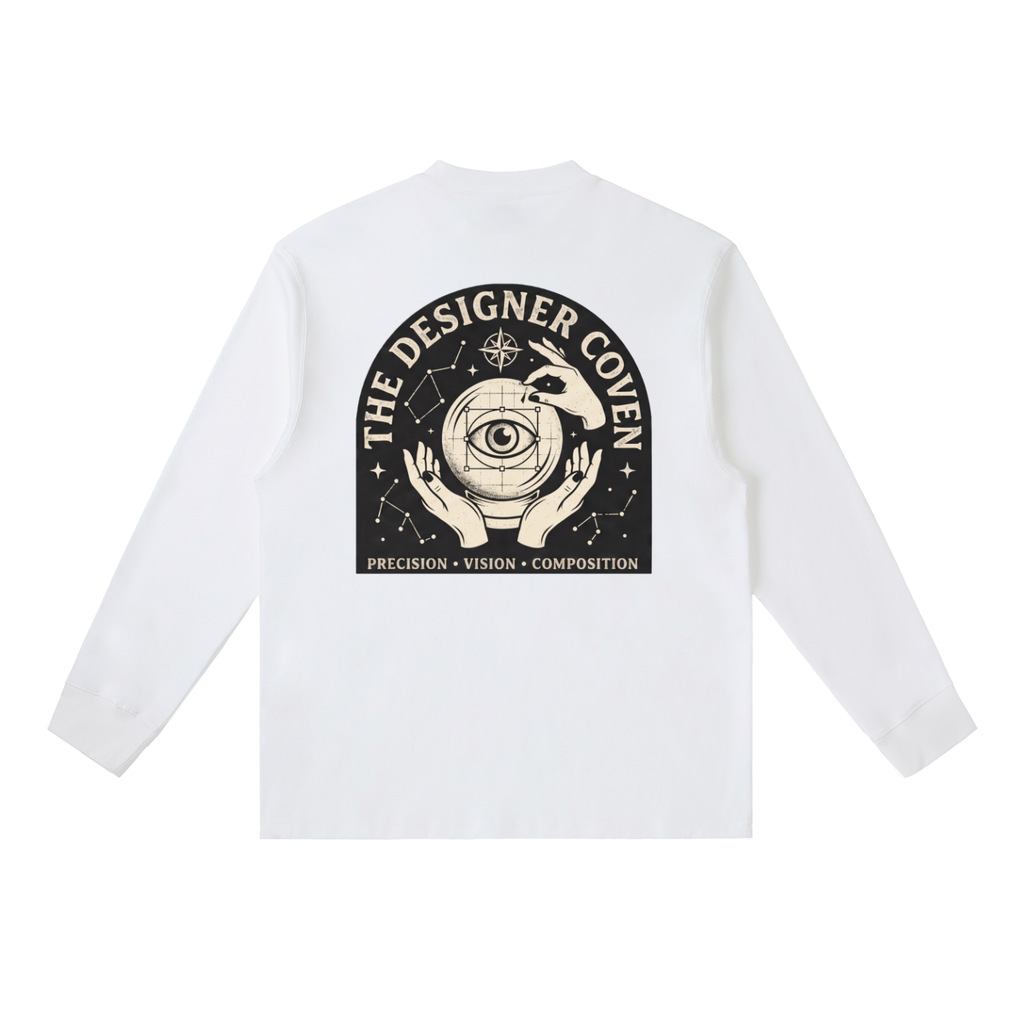 The Marketing Coven | Essential Crewneck Long-Sleeve T-Shirt
