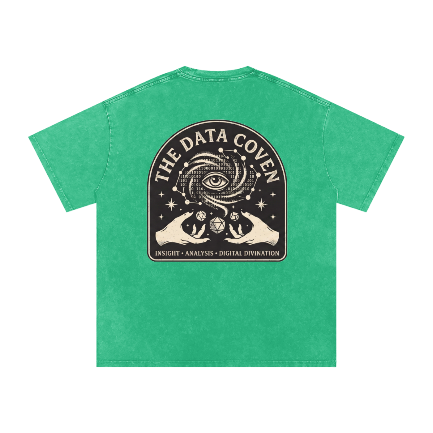 The Data Coven | Snow Washed Oversized Cotton T-Shirt