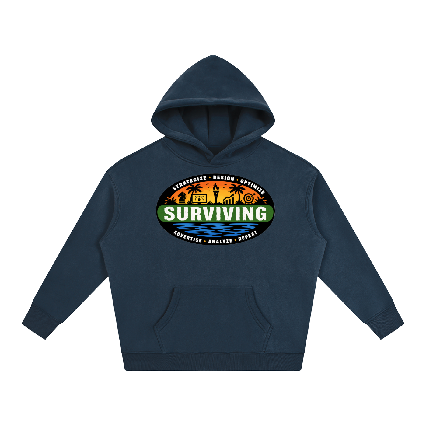 Surviving in Marketing | Oversize Fleeced Hoodie