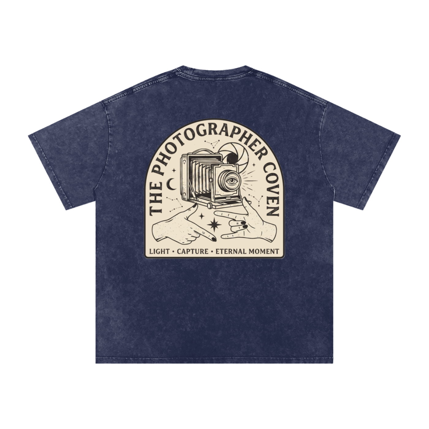 The Photographer Coven | Snow Washed Oversized Cotton T-Shirt