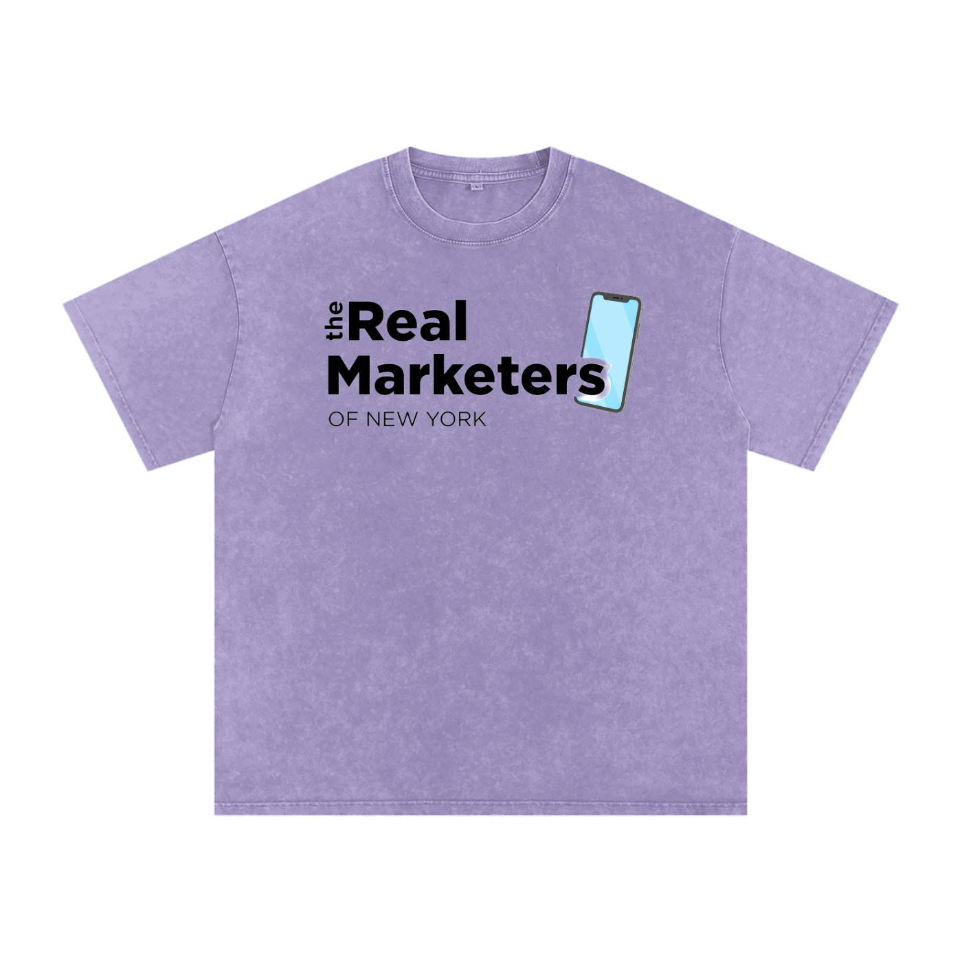 Real Marketer: New York | Snow Washed Oversized Cotton T-Shirt