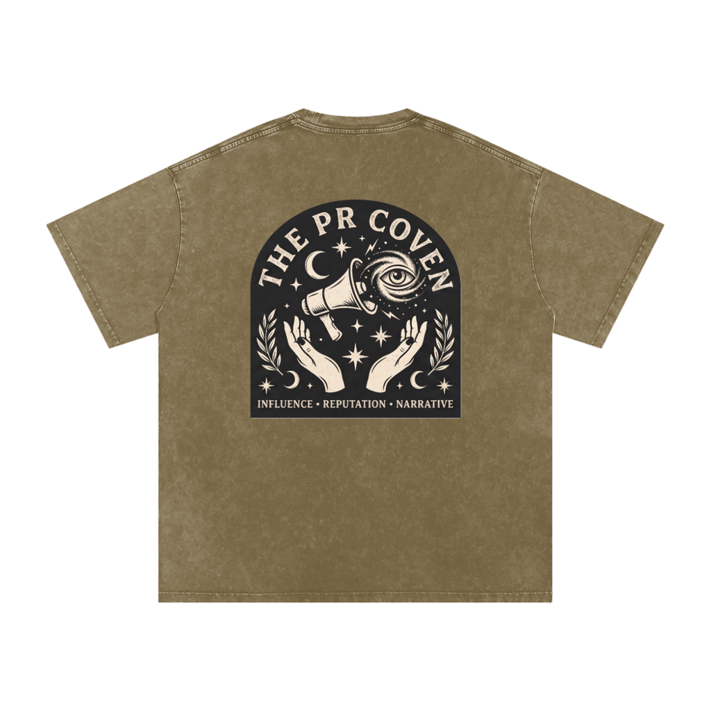 The PR Coven | Snow Washed Oversized Cotton T-Shirt