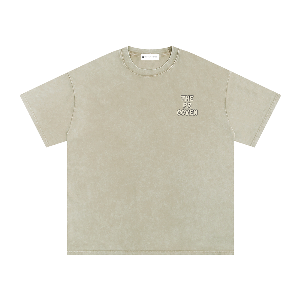 The PR Coven | Snow Washed Oversized Cotton T-Shirt