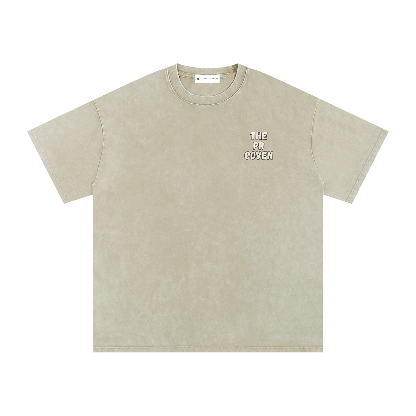 The PR Coven | Snow Washed Oversized Cotton T-Shirt