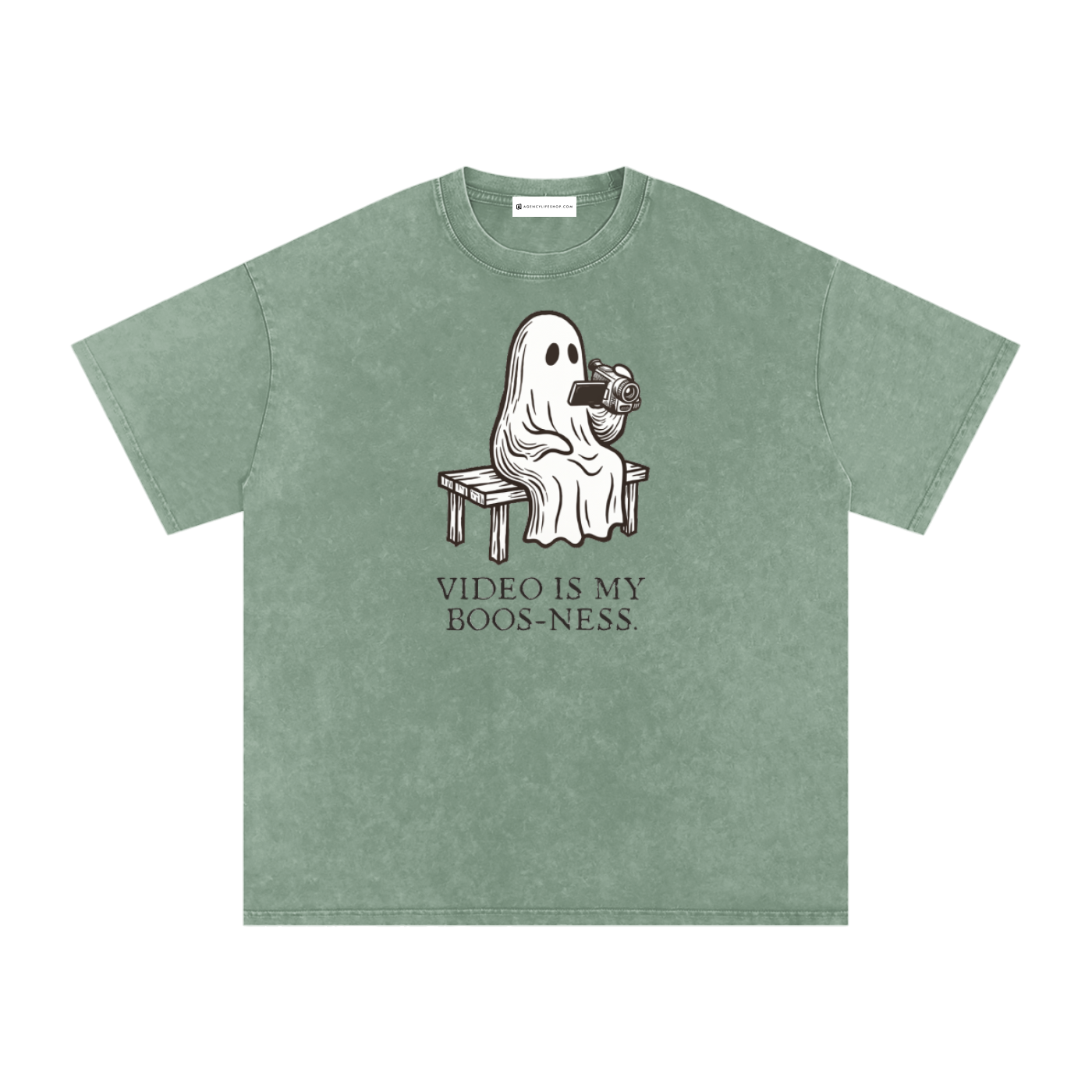 Video is My Boos-ness | Snow Washed Oversized Cotton T-Shirt