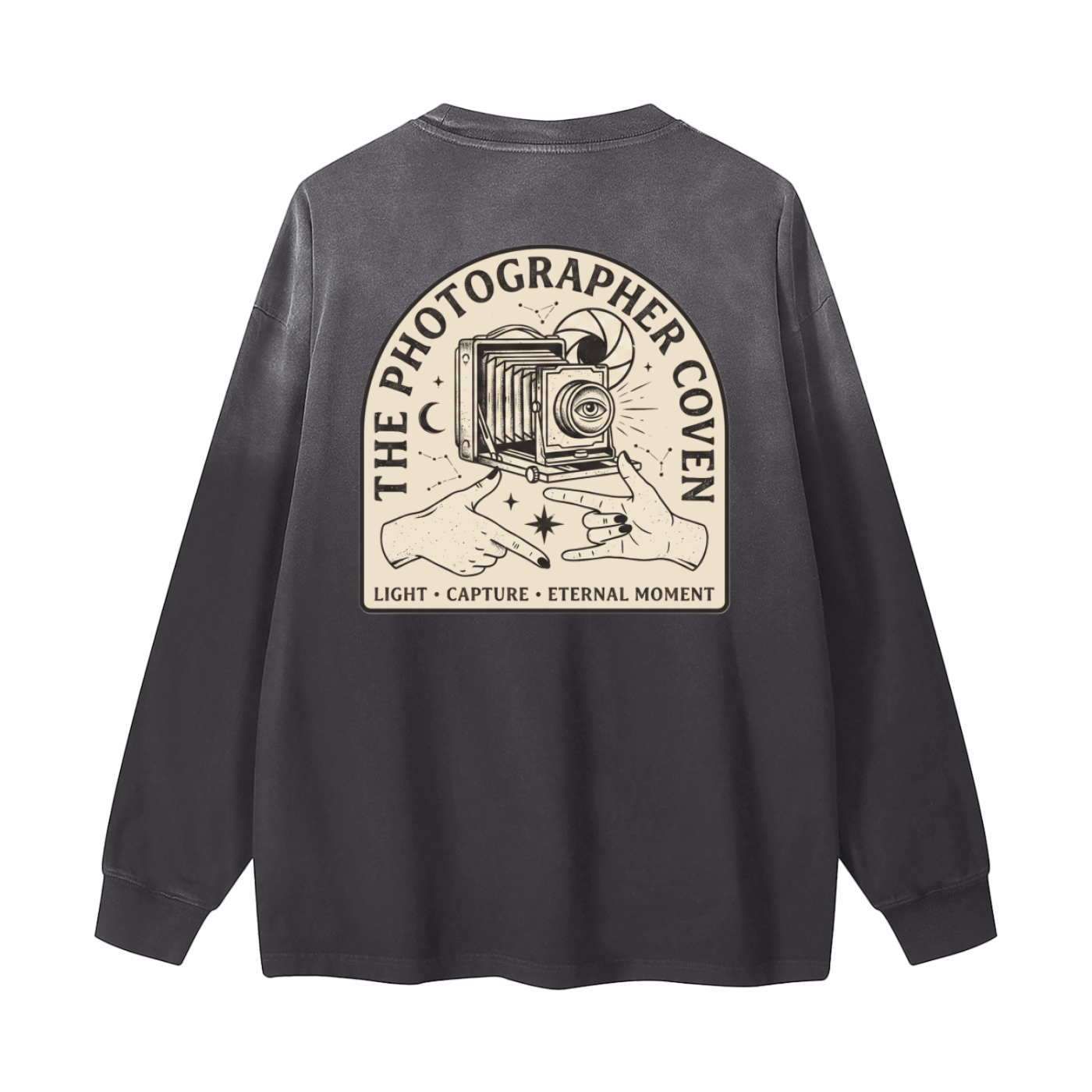 The Photographer Coven | Gradient Washed Long Sleeve T-Shirt