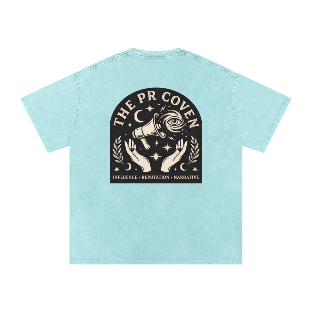 The PR Coven | Snow Washed Oversized Cotton T-Shirt