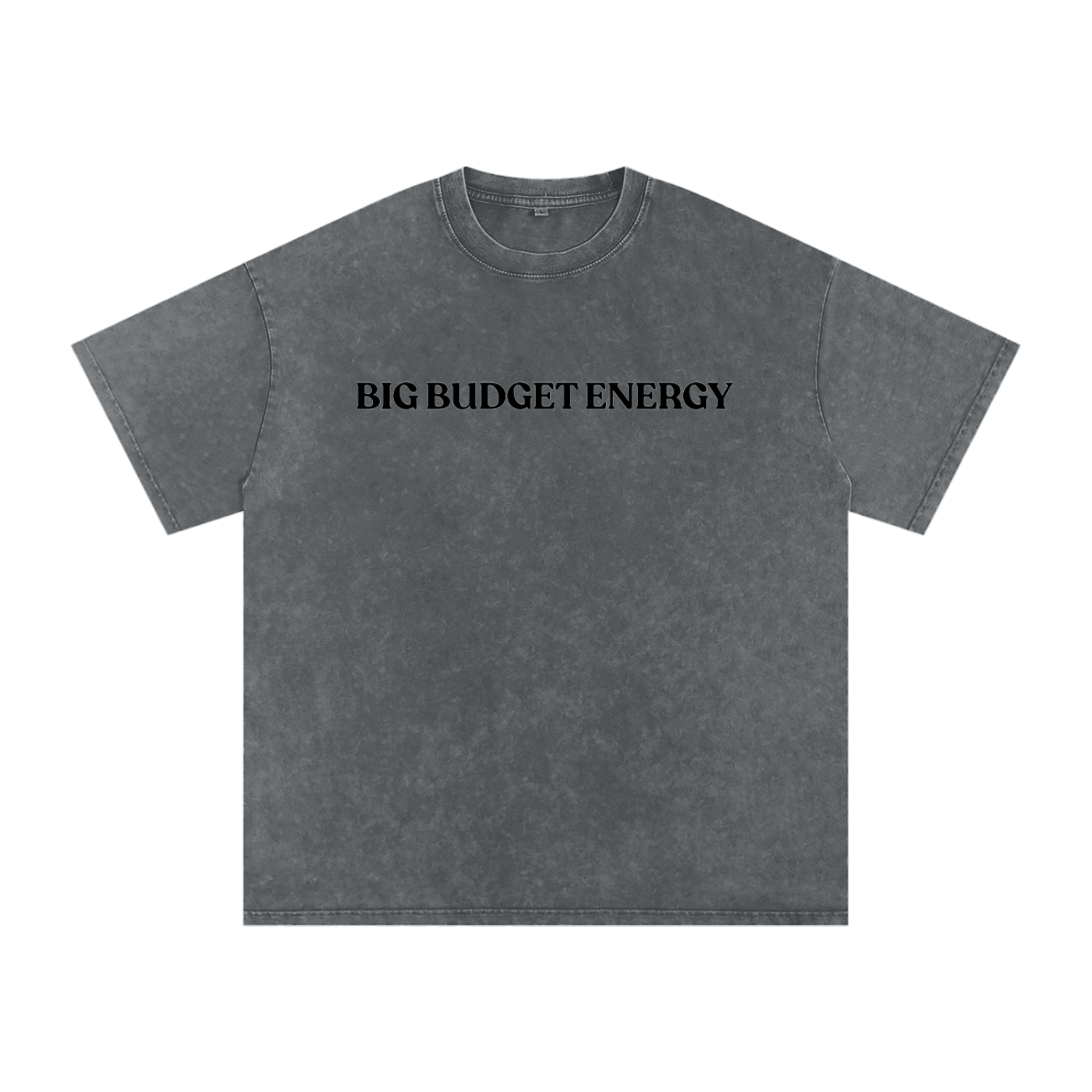 Big Budget Energy | Snow Washed Oversized Cotton T-Shirt