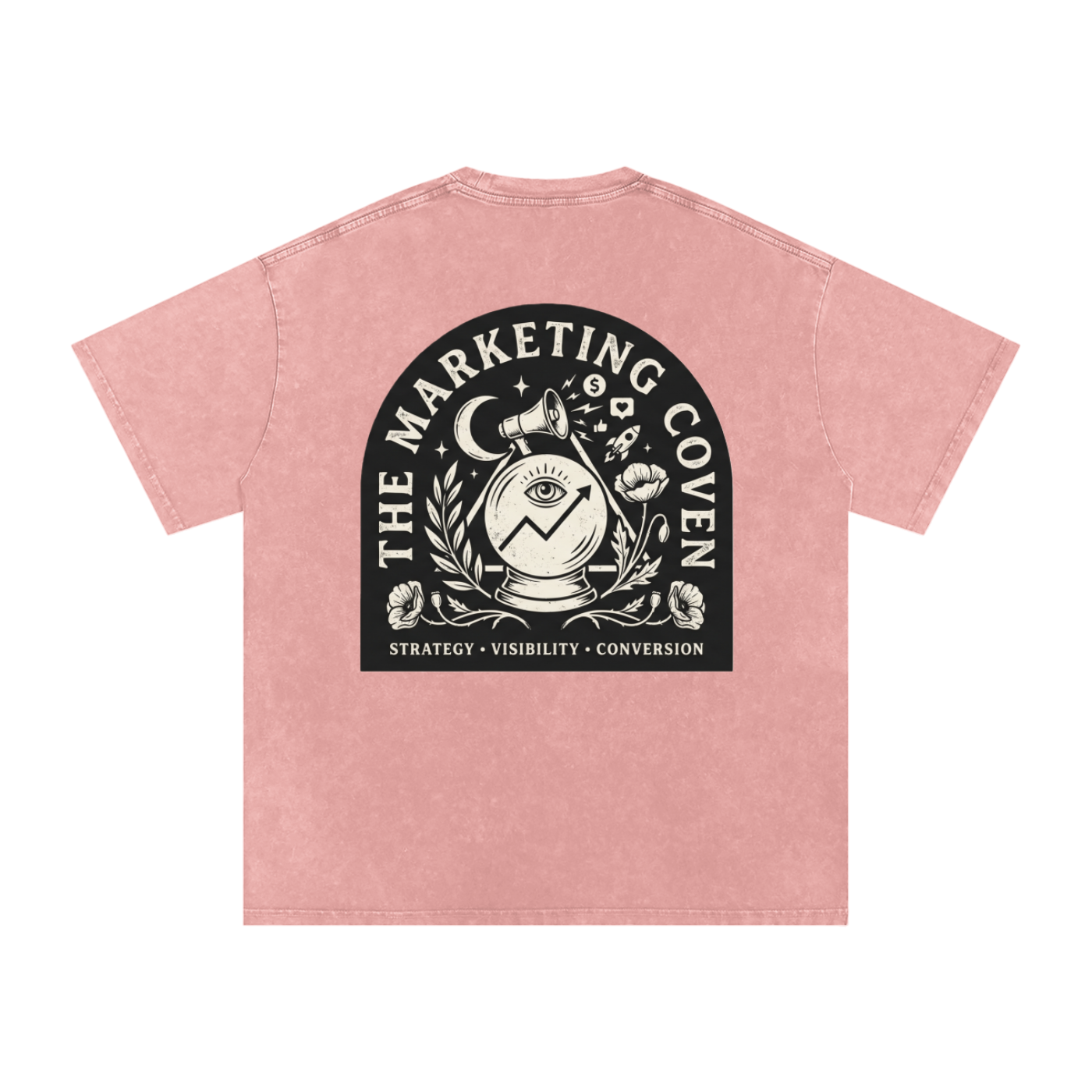 The Marketing Coven | Snow Washed Oversized Cotton T-Shirt