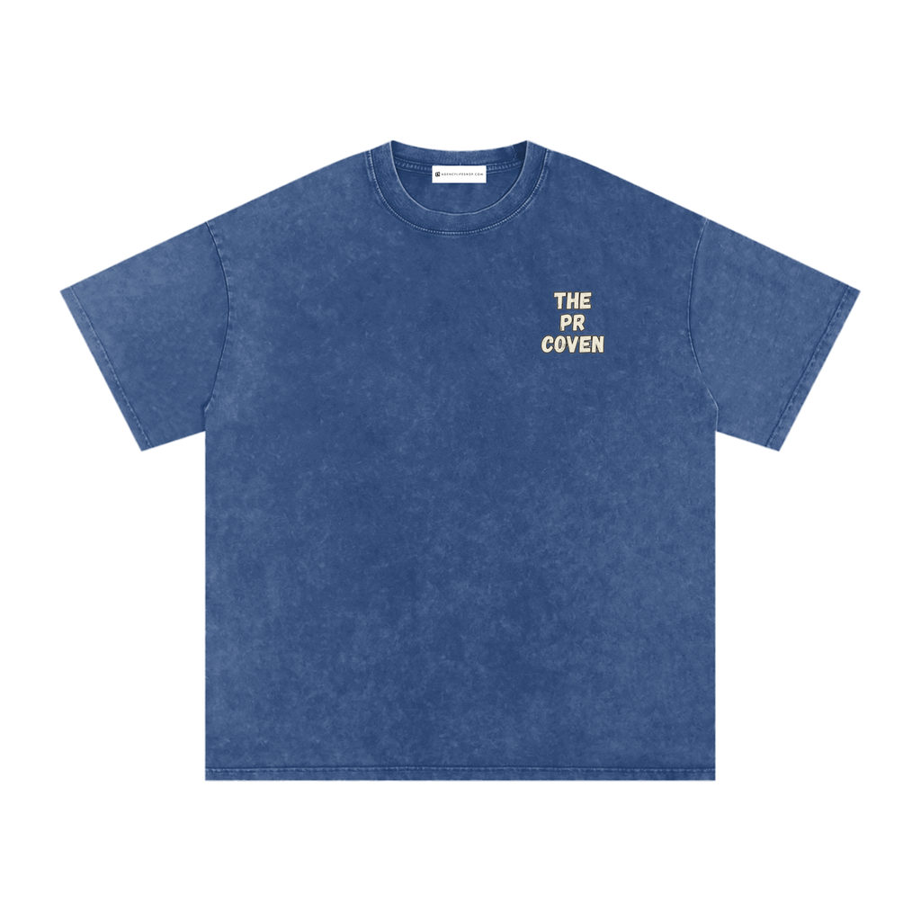 The PR Coven | Snow Washed Oversized Cotton T-Shirt