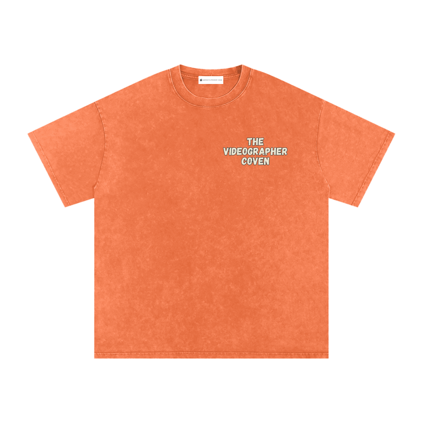 The Videographer Coven | Snow Washed Oversized Cotton T-Shirt