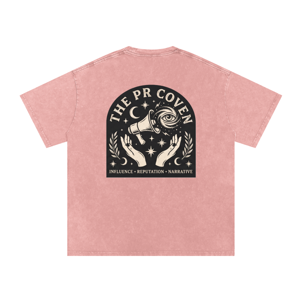 The PR Coven | Snow Washed Oversized Cotton T-Shirt