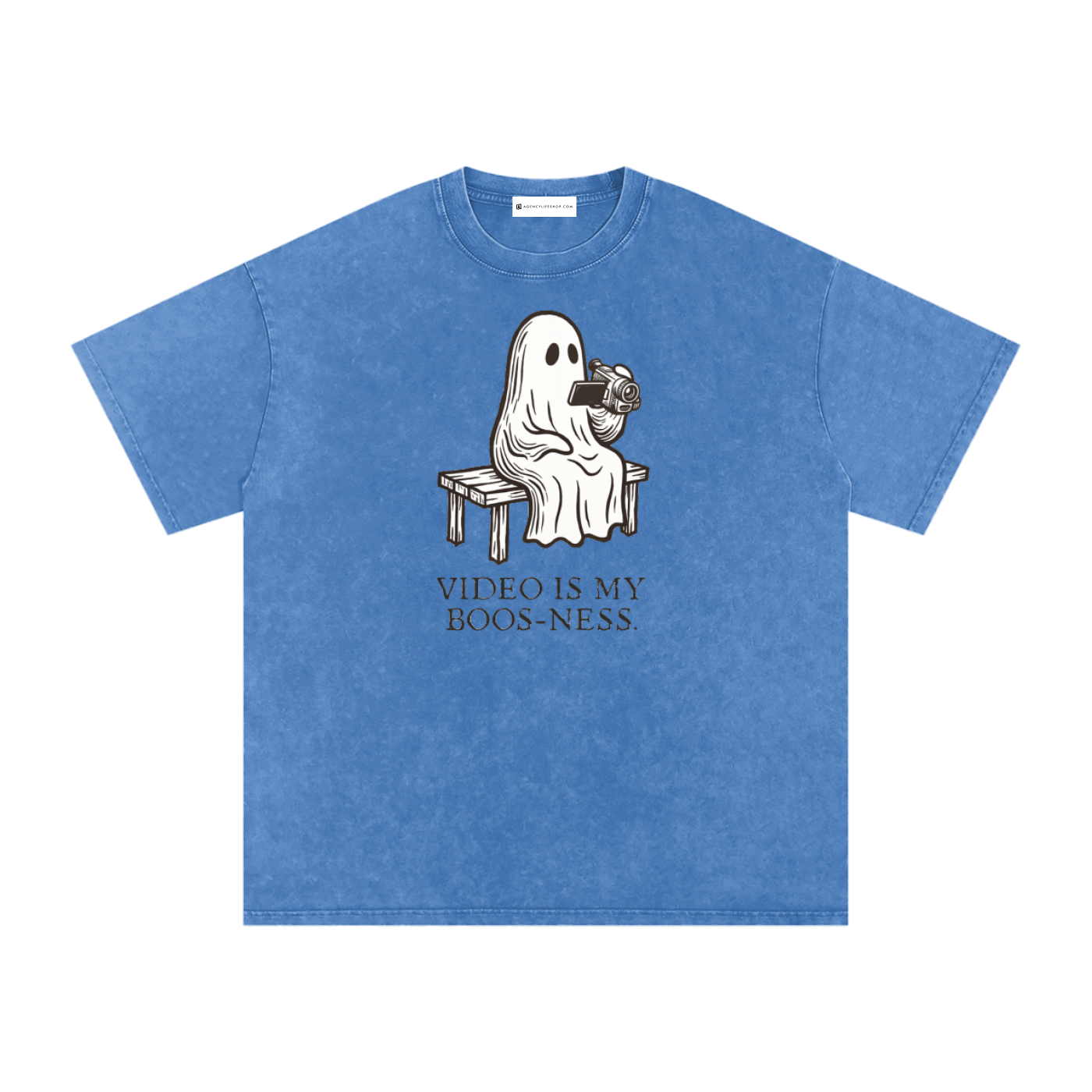 Video is My Boos-ness | Snow Washed Oversized Cotton T-Shirt