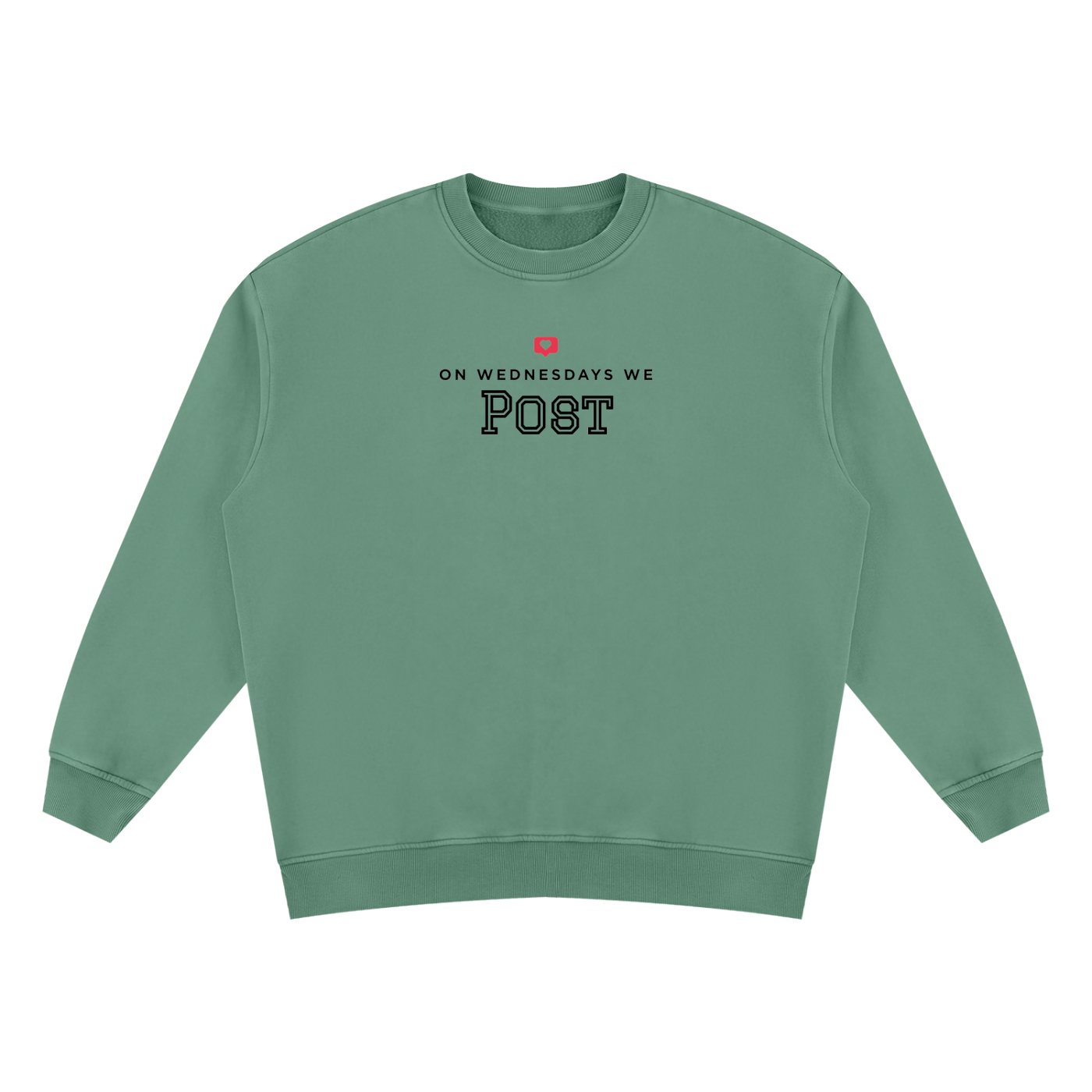 On Wednesdays, We Post | Unisex Vintage Wash Fleece Sweatshirt