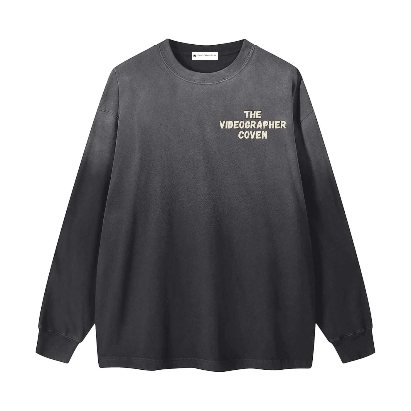 The Videographer Coven | Gradient Washed Long Sleeve T-Shirt
