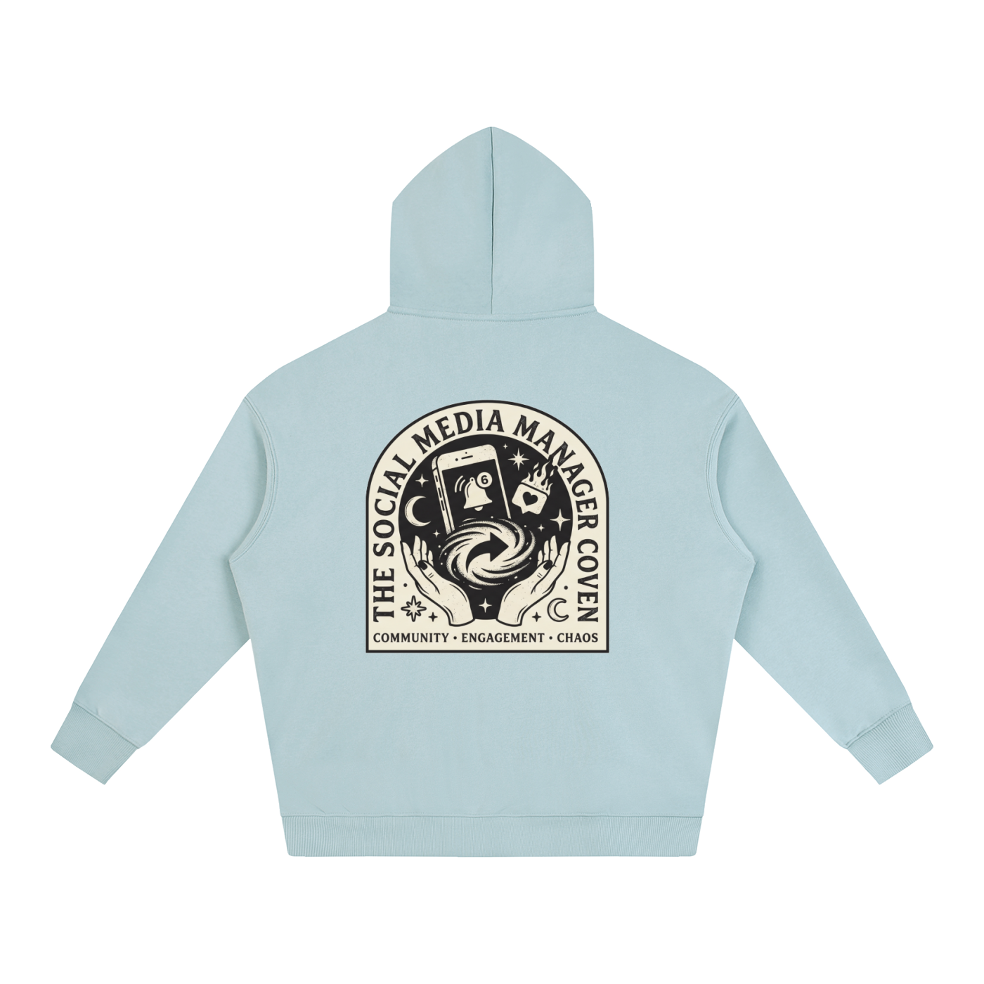 The Social Media Coven | Oversized Fleeced Hoodie