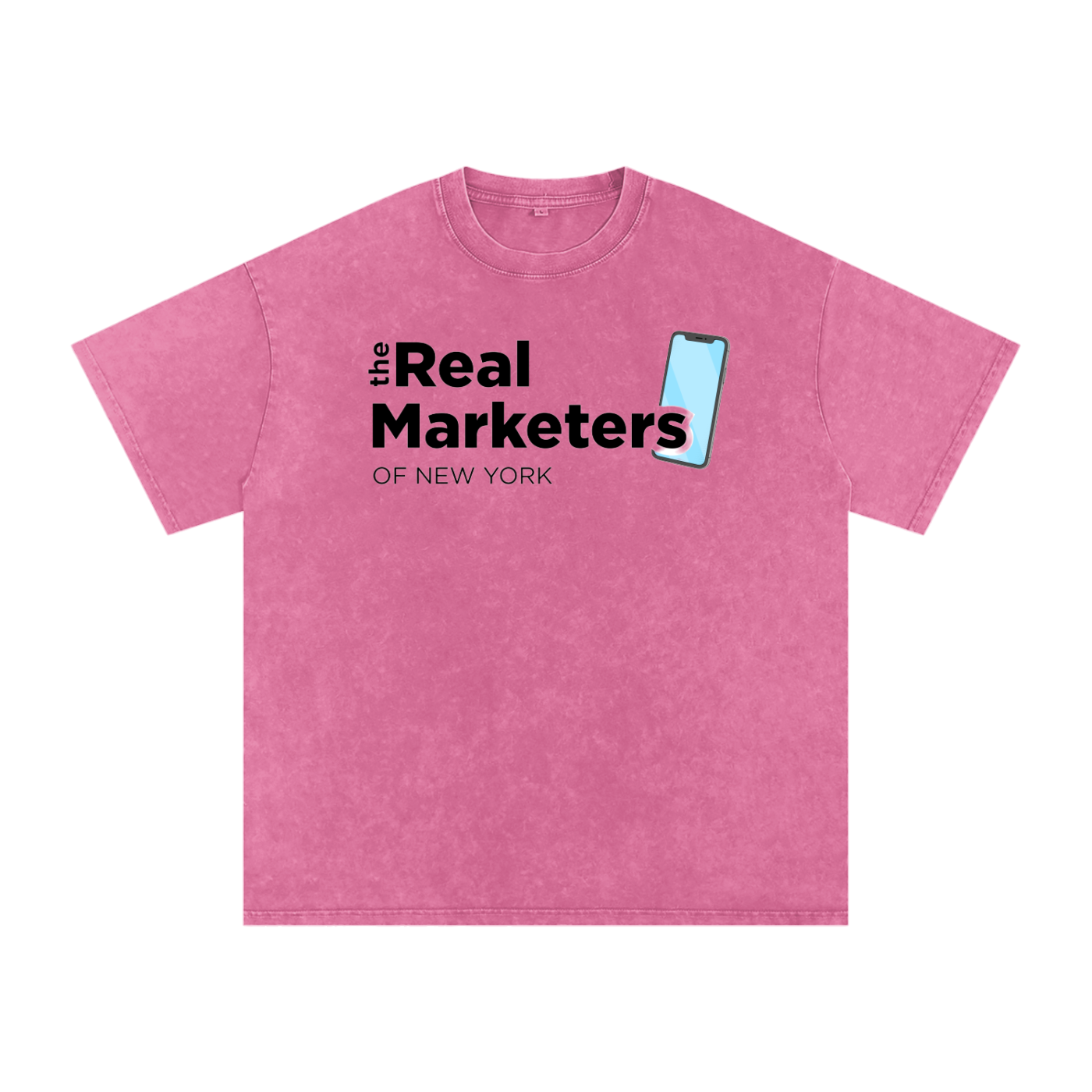 Real Marketer: New York | Snow Washed Oversized Cotton T-Shirt