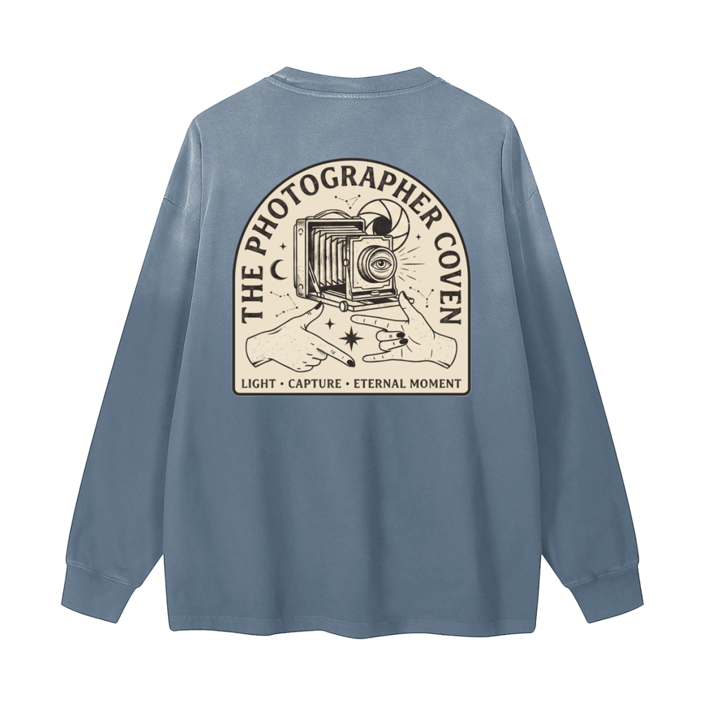 The Photographer Coven | Gradient Washed Long Sleeve T-Shirt
