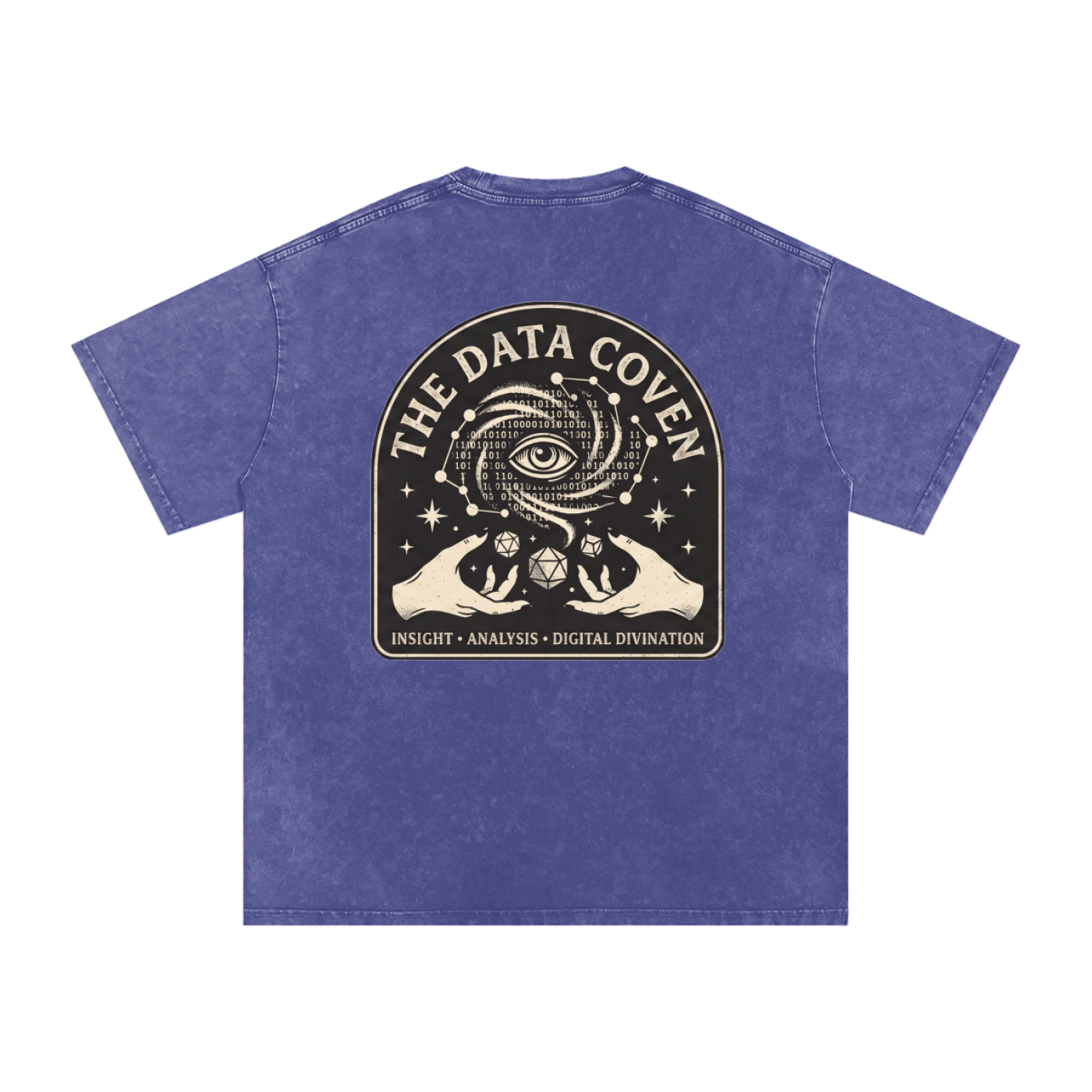 The Data Coven | Snow Washed Oversized Cotton T-Shirt