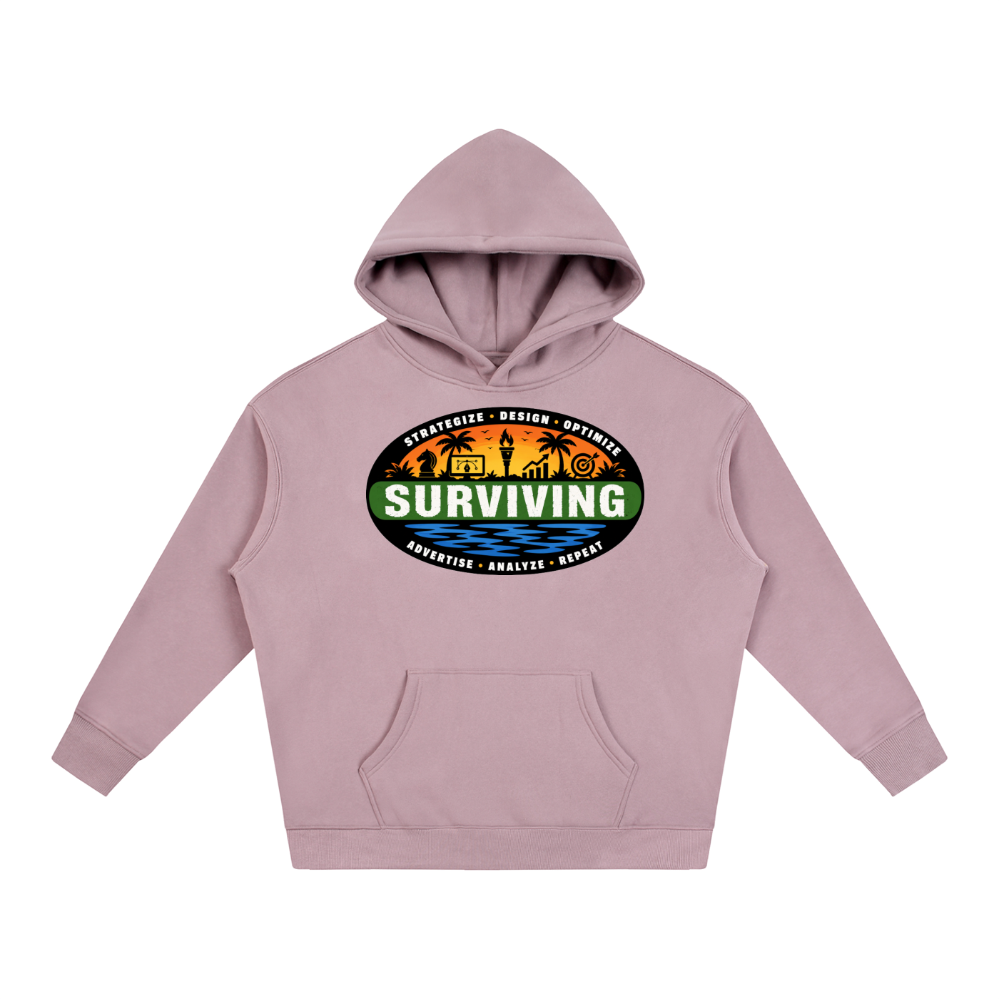 Surviving in Marketing | Oversize Fleeced Hoodie
