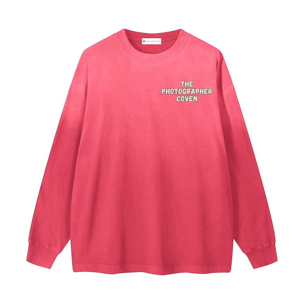The Photographer Coven | Gradient Washed Long Sleeve T-Shirt
