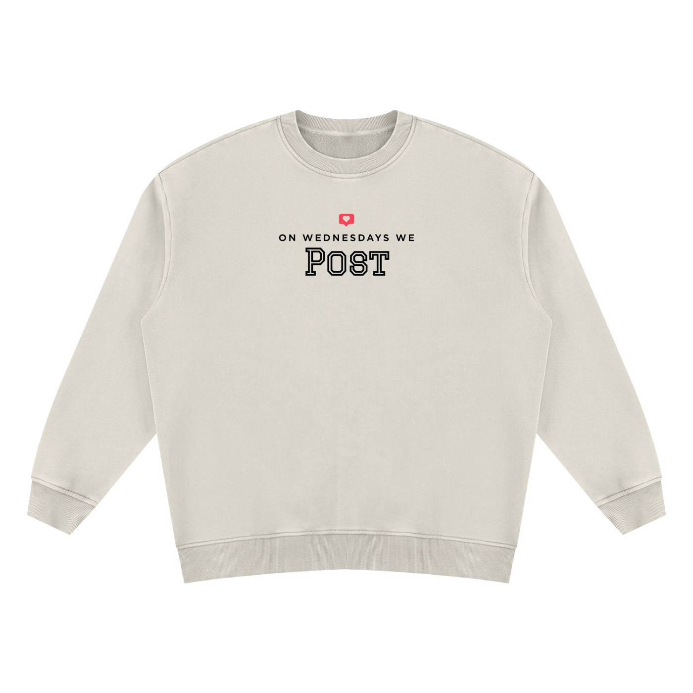 On Wednesdays, We Post | Unisex Vintage Wash Fleece Sweatshirt