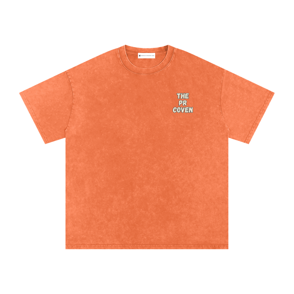 The PR Coven | Snow Washed Oversized Cotton T-Shirt