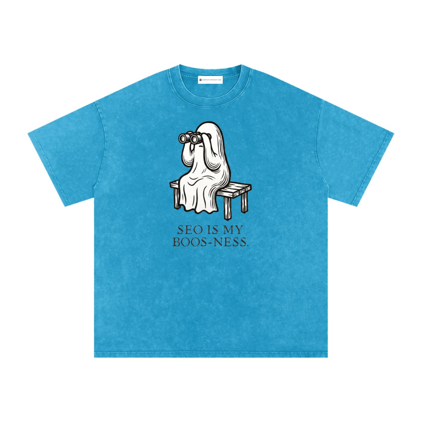 SEO is My Boos-ness | Snow Washed Oversized Cotton T-Shirt