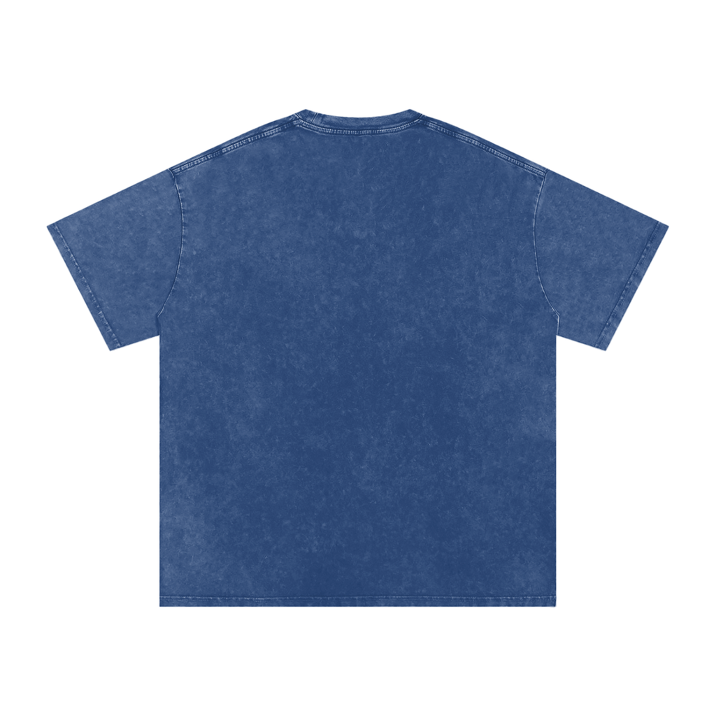 Oh, Crop | Snow Washed Oversized Cotton T-Shirt