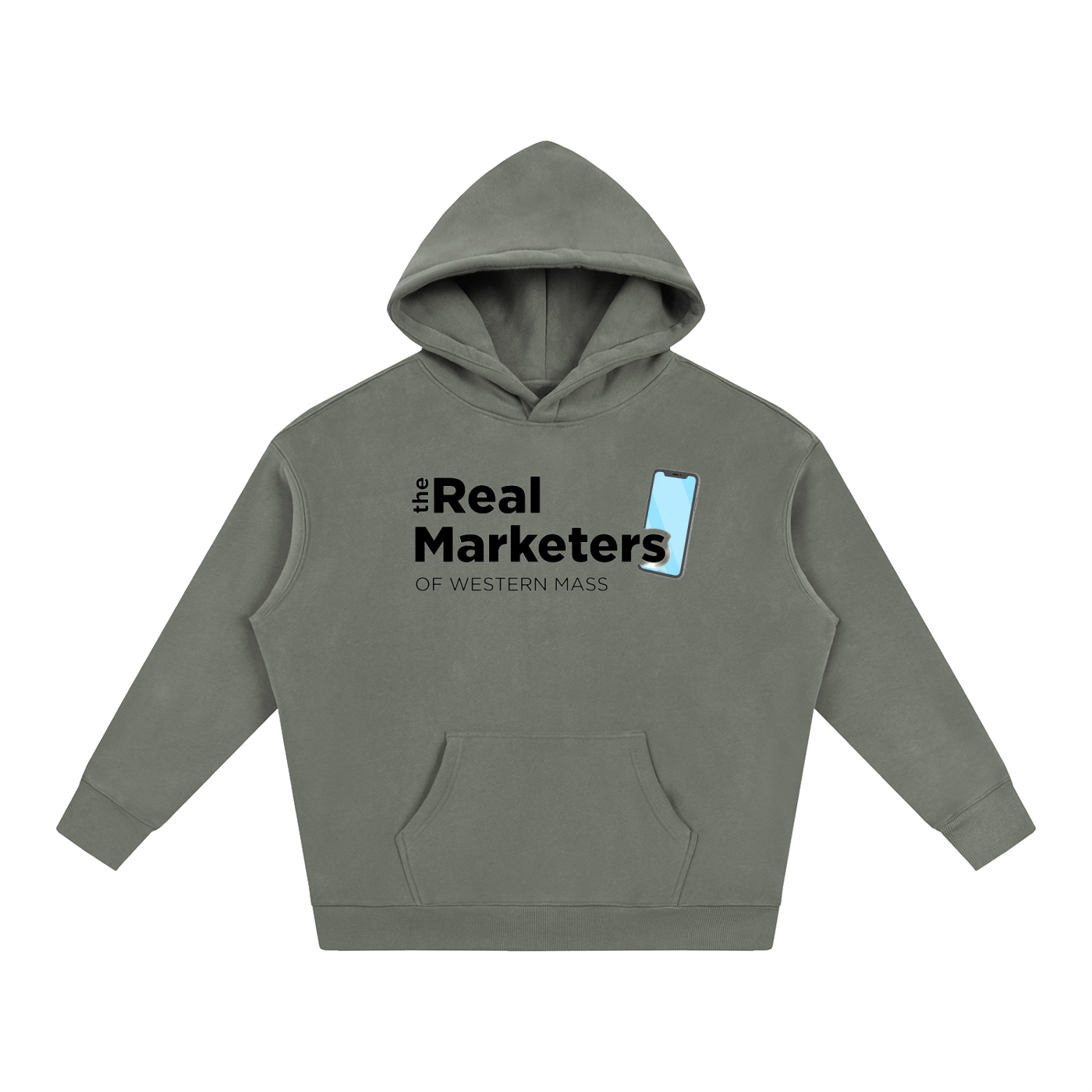 The Real Marketers of Western Mass | Oversize Fleeced Hoodie