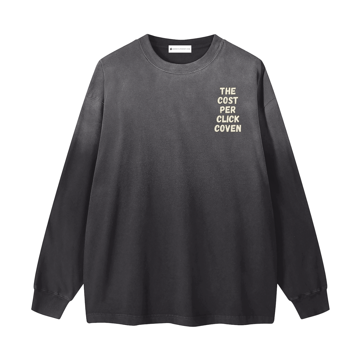 The Cost Per Click Coven | Gradient Washed Long Sleeve T-Shirt