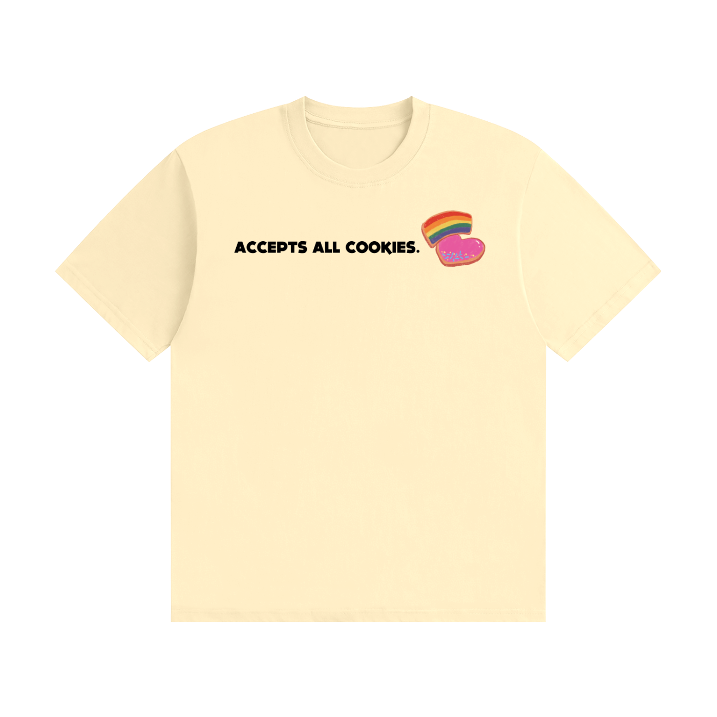 Accepts All Cookies | Unisex Seamless Cotton T-Shirt